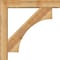 Ekena Millwork Westlake Block Rough Sawn Bracket w/ Offset Brace, Western Red Cedar, 6"W x 32"D x 32"H BKT0604X32X32WTL05RWR - alternate 3